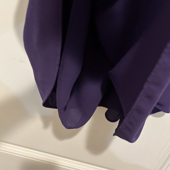 Express Purple Camisole Spaghetti Strappy Crisscross Chiffon Tank size L Cami - Picture 6 of 7